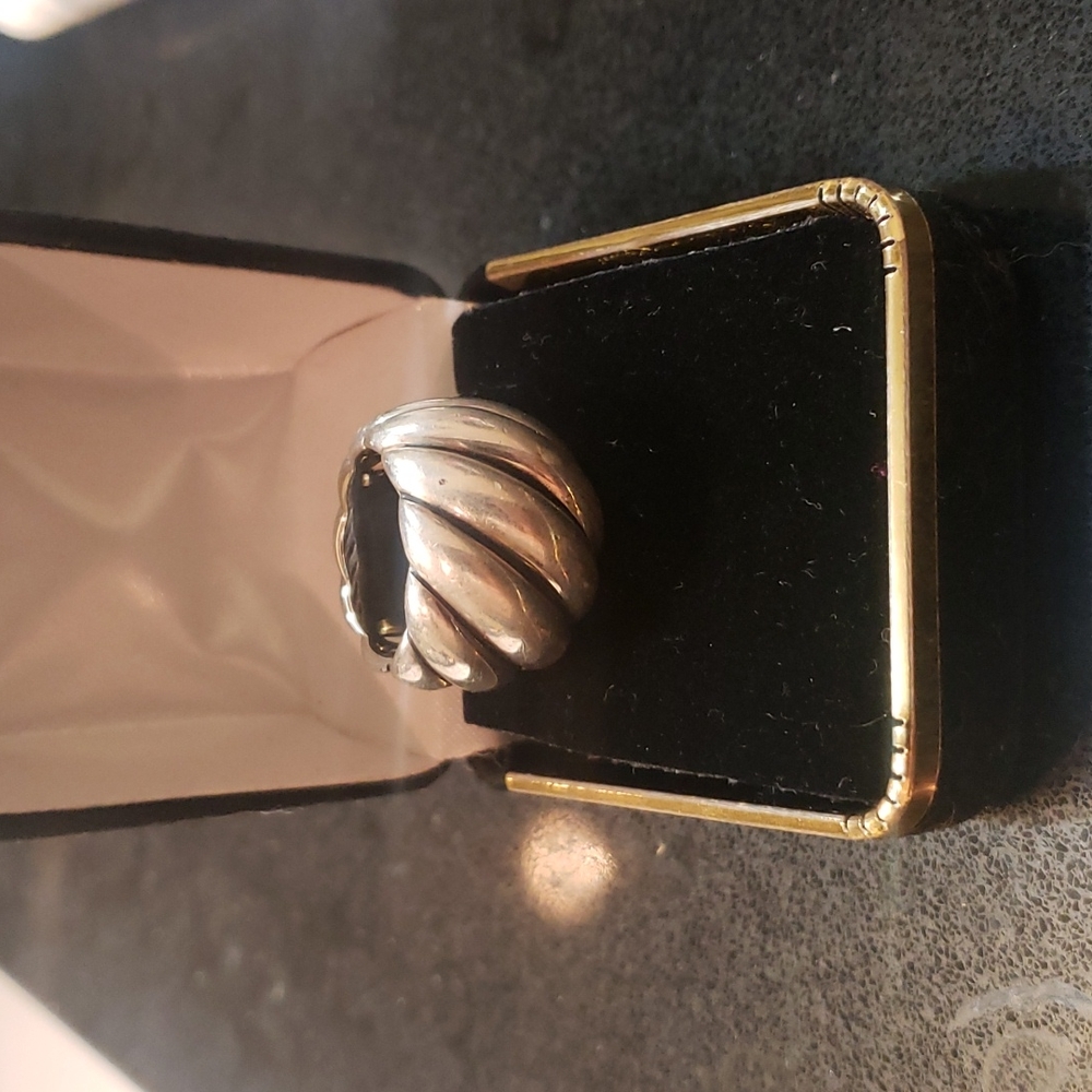 David Yurman silver cable ring size 6